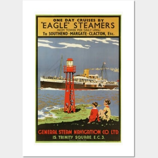Eagle Steamers UK Vintage Poster 1935 Posters and Art